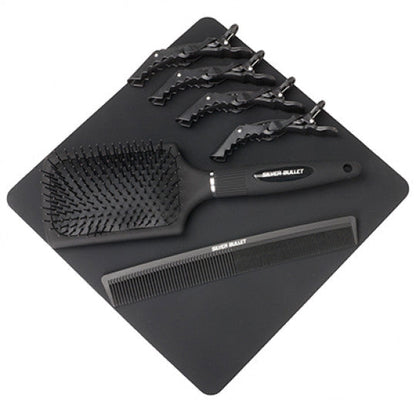 Silver Bullet Keratin 230 Titanium Straightener Silver Wide Plates 38mm