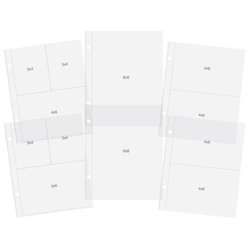 Simple Stories - Sn@p! Pocket Pages For 6"X8" Binders - 12/Pkg - Variety Pack. Slip your photos or memorabilia into these divided page protectors and tell a story that's all your own. Available at Embellish Away located in Bowmanville Ontario Canada.