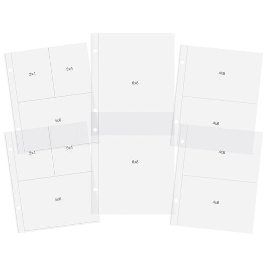 Simple Stories - Sn@p! Pocket Pages For 6"X8" Binders - 12/Pkg - Variety Pack. Slip your photos or memorabilia into these divided page protectors and tell a story that's all your own. Available at Embellish Away located in Bowmanville Ontario Canada.
