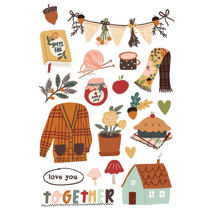 Simple Stories -Sticker Book 12/Sheets - Cider & Donuts. The stickers can be used to creatively embellish any project of your choice. Be it for scrapbooks, photo albums, or planners, the eye-catching pieces are guaranteed to add style on any artwork! Available at Embellish Away located in Bowmanville Ontario Canada.