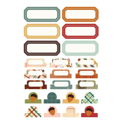 Simple Stories -Sticker Book 12/Sheets - Cider & Donuts. The stickers can be used to creatively embellish any project of your choice. Be it for scrapbooks, photo albums, or planners, the eye-catching pieces are guaranteed to add style on any artwork! Available at Embellish Away located in Bowmanville Ontario Canada.
