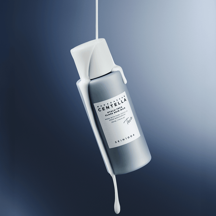 SKIN1004 Madagascar Centella HYALU - TECA Glass Skin Milk 210ml SKIN1004 حليب البشرة الزجاجية من مستخلص السنتيلا من مدغشقر من هيالو تيكا - Princess Cosmetics Qatar