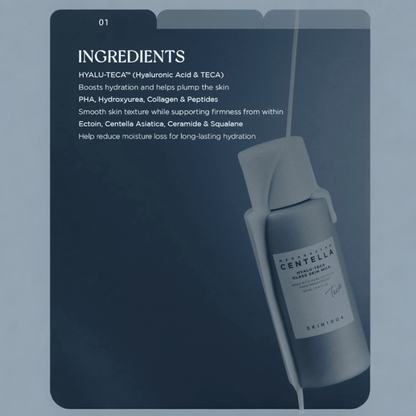 SKIN1004 Madagascar Centella HYALU - TECA Glass Skin Milk 210ml SKIN1004 حليب البشرة الزجاجية من مستخلص السنتيلا من مدغشقر من هيالو تيكا - Princess Cosmetics Qatar