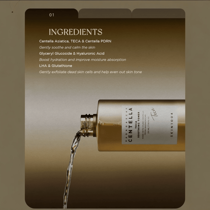 SKIN1004 Madagascar Centella TECA Soothing Toner 210ml SKIN1004 تونر مهدئ من مدغشقر كينتيللا تيكا - Princess Cosmetics Qatar