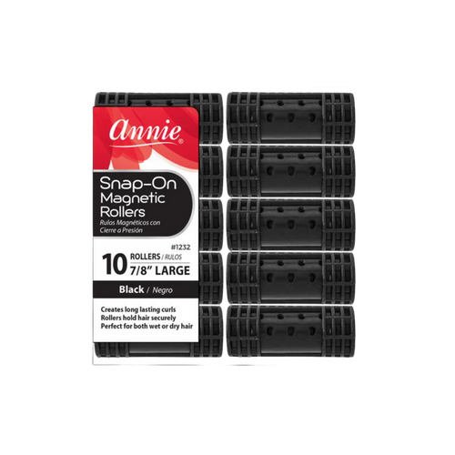 Snap-On Magnetic Rollers: Black