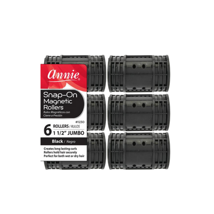 Snap-On Magnetic Rollers: Black
