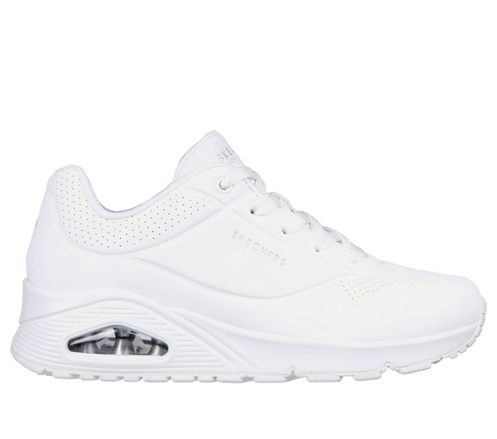 SKECHERS Sneaker uno pelle bianco 73690 UNO STAND-W
