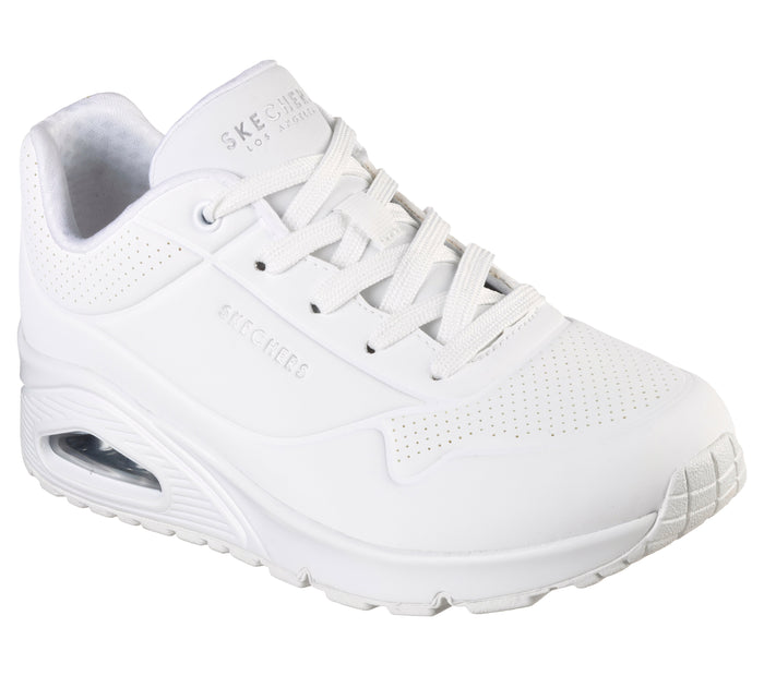 SKECHERS Sneaker uno pelle bianco 73690 UNO STAND-W