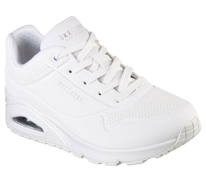 SKECHERS Sneaker uno pelle bianco 73690 UNO STAND-W