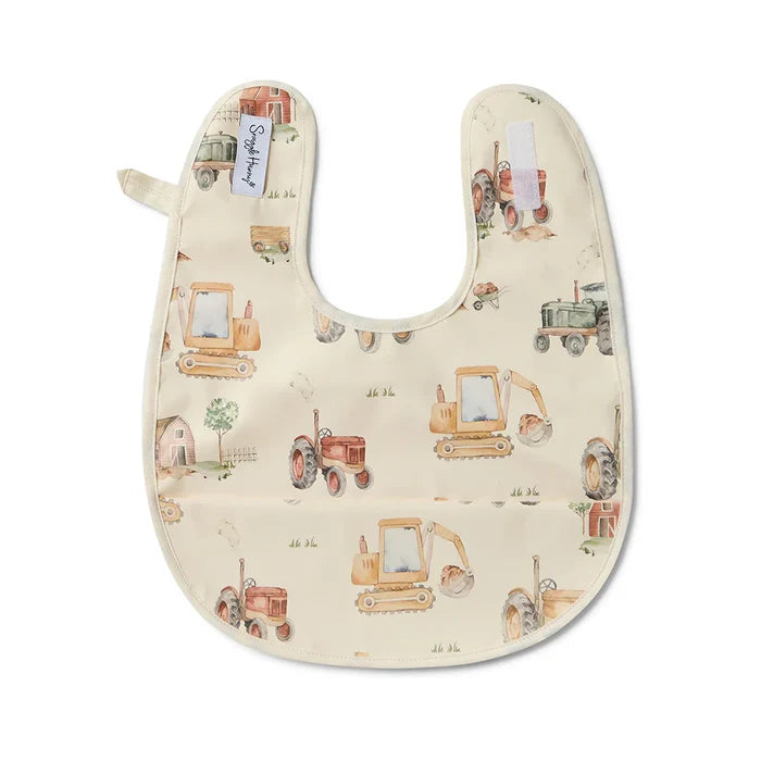 Snuggle Hunny Diggers & Trucks Snuggle Bib
