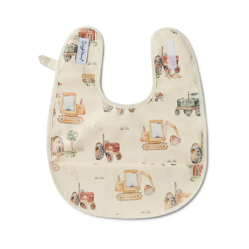 Snuggle Hunny Diggers & Trucks Snuggle Bib