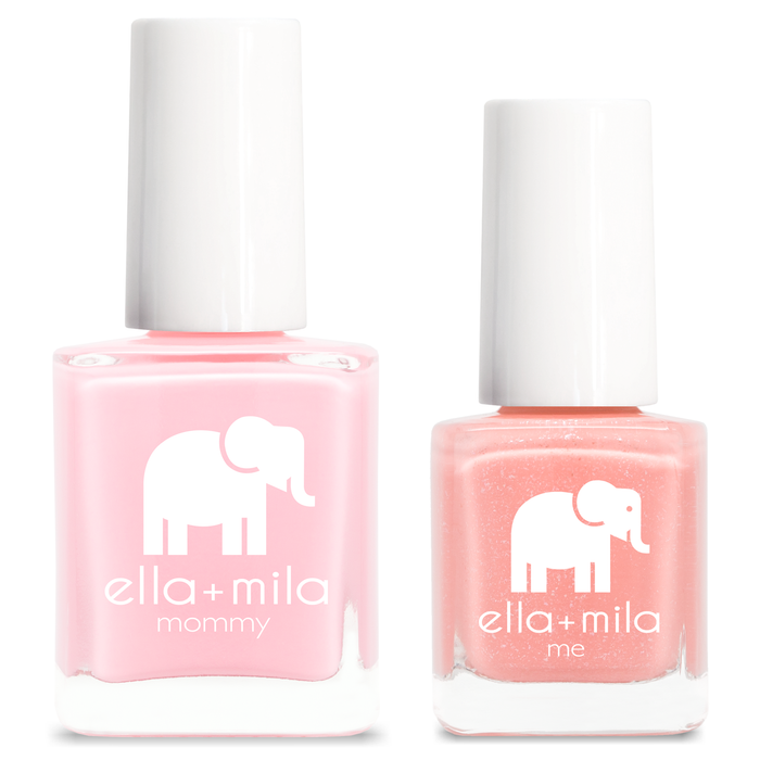 Mommy & Me set: So in Love and Cotton Candy nail polish bottles – ella+mila