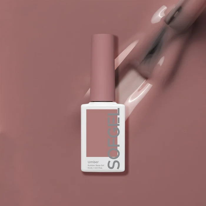 SOFGEL Umber Rubber Base Gel - 15ml