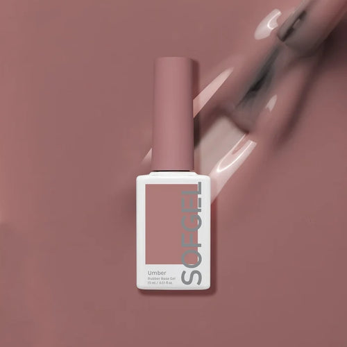 SOFGEL Umber Rubber Base Gel - 15ml