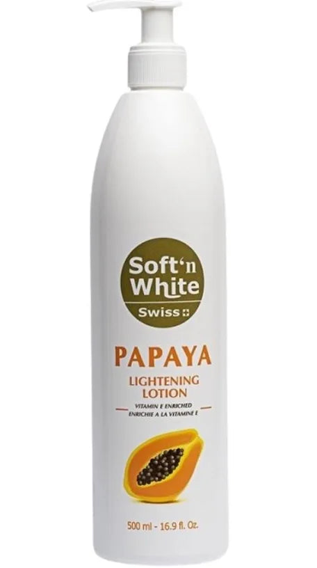 Soft' N White Swiss Papaya Lightening Lotion 500ml