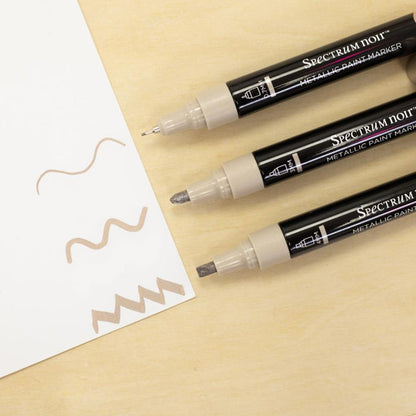 Spectrum Noir Metallic Paint Marker 3/Pkg Rose Gold. High-shine opaque metallic markers. Available at Embellish Away located in Bowmanville Ontario Canada.