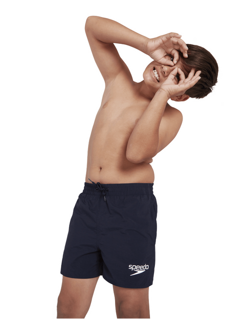 Navy Speedo Boys Essential 13’’ watershorts with white logo