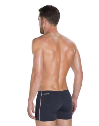 Navy Speedo Endurance Plus Classic Aquashort swim trunks in black and white sporty design