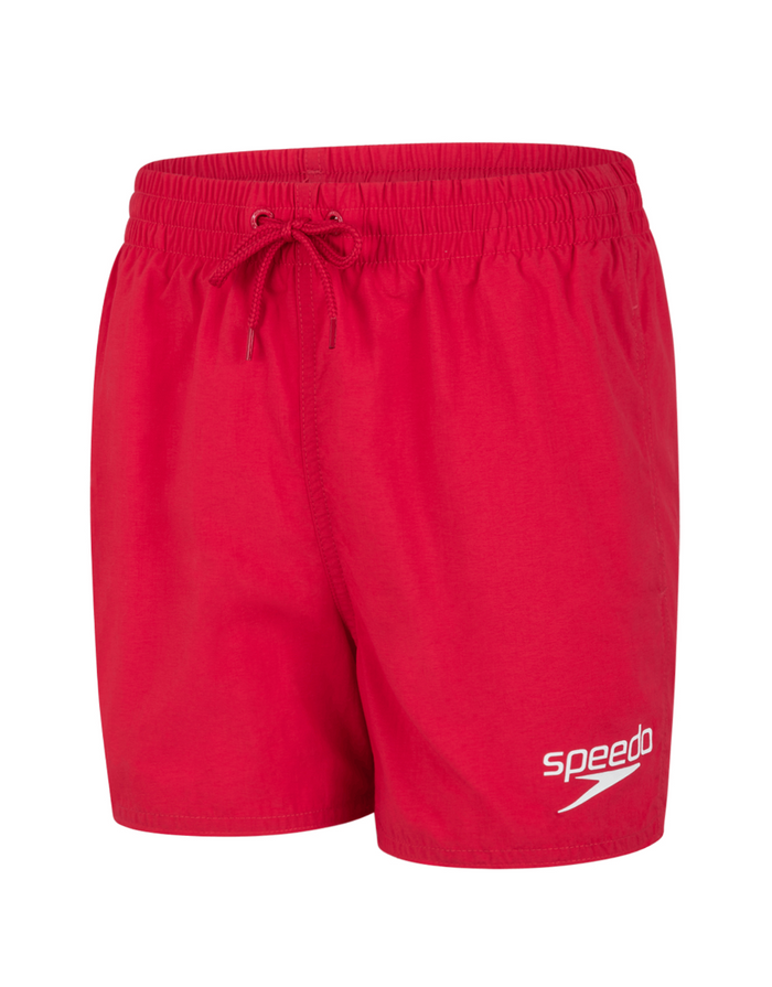 Red Speedo Boys Essential 13’’ watershorts with white logo