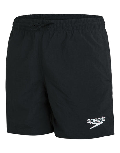 Black Speedo Men’s Essentials 16’’ watershorts with elasticated waist