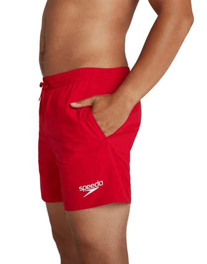 Red Speedo Men’s Essentials 16’’ watershorts with elasticated waist