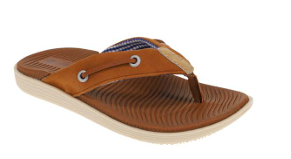 Sperry Seafish Flip Flop-Honey Caramel