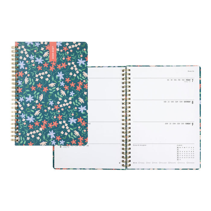 Spring Valley Academic Weekly Planner, A5, 2026 - 2027 - Multilingual (27-031798, 27-031799)
