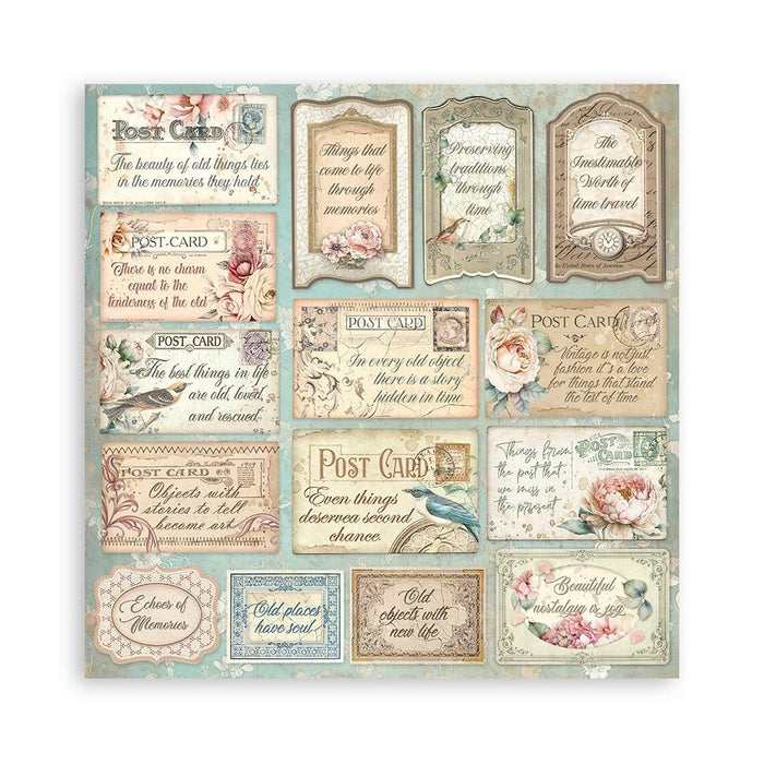 Stamperia - Double-Sided Paper Pad 12X12 - Brocante Antiques