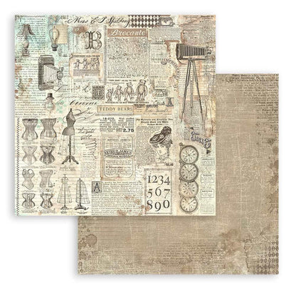 Stamperia - Maxi Backgrounds Double-Sided Paper Pad 12"X12" - 10/Pkg - Brocante Antiques. The perfect addition to your cards, scrapbooks and other paper crafts! This package contains 10 12x12 inch sheets of double-sided paper. Acid free. Available at Embellish Away located in Bowmanville Ontario Canada.