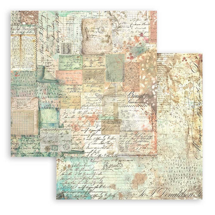 Stamperia - Maxi Backgrounds Double-Sided Paper Pad 12"X12" - 10/Pkg - Brocante Antiques. The perfect addition to your cards, scrapbooks and other paper crafts! This package contains 10 12x12 inch sheets of double-sided paper. Acid free. Available at Embellish Away located in Bowmanville Ontario Canada.