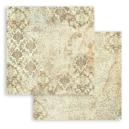 Stamperia - Maxi Backgrounds Double-Sided Paper Pad 12"X12" - 10/Pkg - Brocante Antiques. The perfect addition to your cards, scrapbooks and other paper crafts! This package contains 10 12x12 inch sheets of double-sided paper. Acid free. Available at Embellish Away located in Bowmanville Ontario Canada.