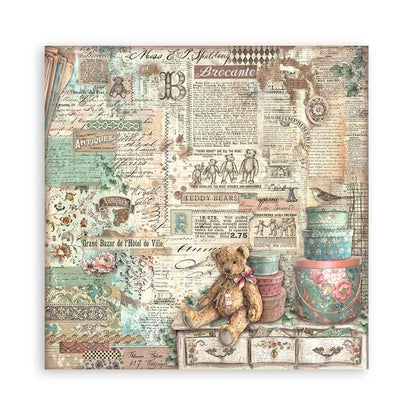 Stamperia - Single-Sided Paper Pad 12"X12" - 22/Pkg - Brocante Antiques. Start your project off right with the perfect paper for scrapbook pages, greeting cards, bookmarks, gift cards, mixed media and much more! Available at Embellish Away located in Bowmanville Ontario Canada.