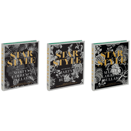 Three books titled 'Star Style' by Martyn Lawrence Bullard on a white background