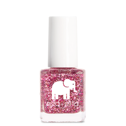 Starbright rose gold glitter nail polish bottle – ella+mila