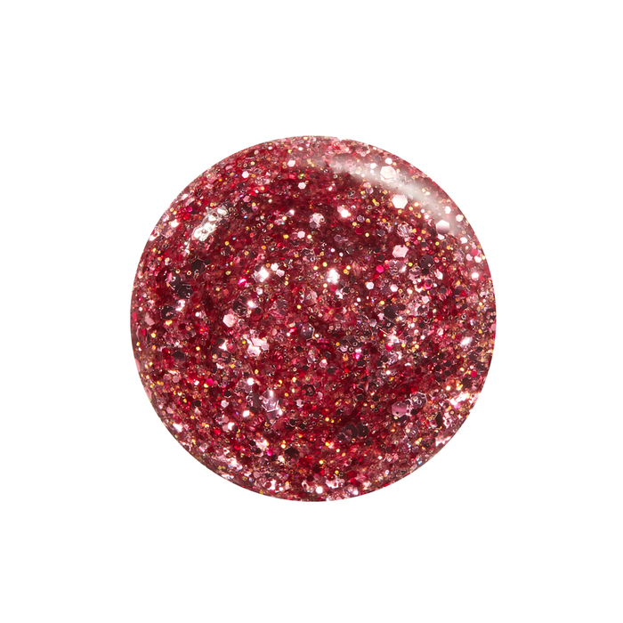 Starbright rose gold glitter nail polish color swatch