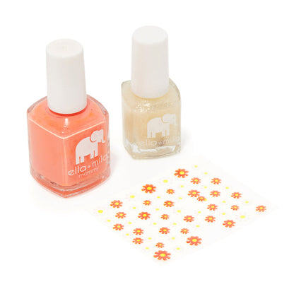 Mommy & Me Sunkissed and Dipped in Gold bottles with nail art stickers