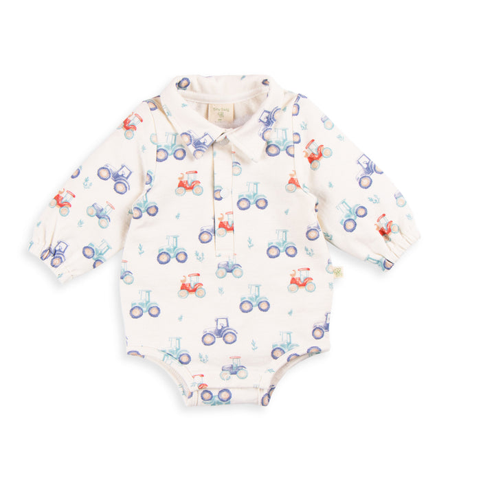Tiny Twig Polo Bodysuit - Harvest Time