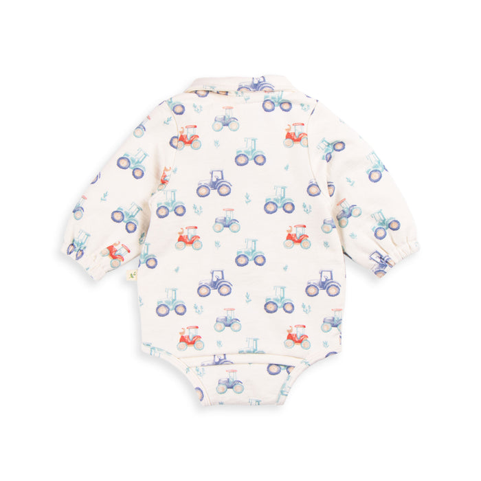 Tiny Twig Polo Bodysuit - Harvest Time