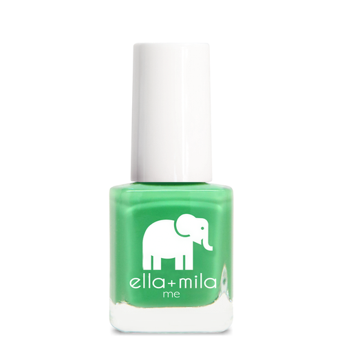 Tropical Jungle soft clover green nail polish bottle – ella+mila