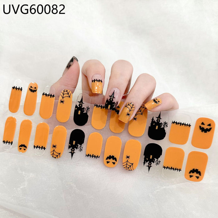 UV gel nail sticker semi-cured UVG60082