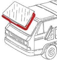 Vanagon Windshield seal w/chrome trim