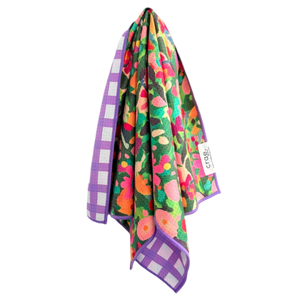 Violet Reversible Hand Towel | Multi