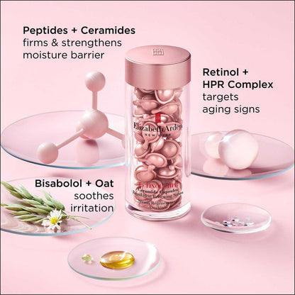Vitamin C Ceramide Serum and Retinol + HPR Ceramide Serum Capsules Duo - 120 Piece