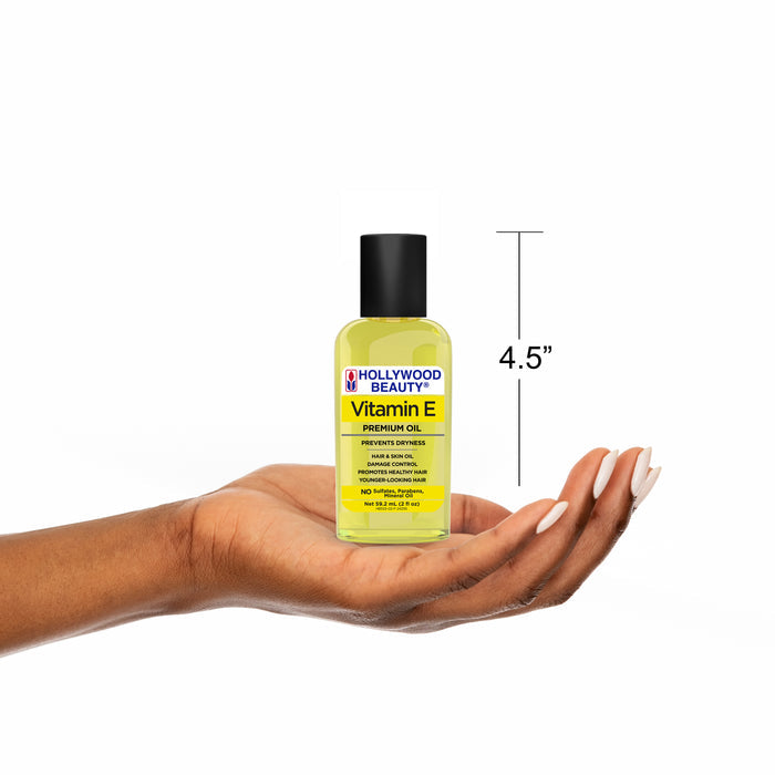 Vitamin E Premium Oil for Hair, Scalp, Skin, and Nails - 2 fl oz