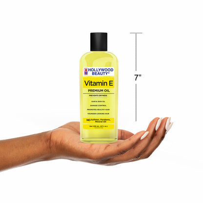 Vitamin E Premium Oil for Hair, Scalp, Skin, and Nails - 8 fl oz