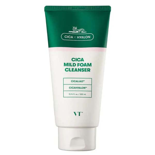 VT Cosmetics Cica Mild Foam Cleanser, 300 ml