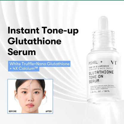 VT Cosmetics Glutathione Tone On Serum 30ml سيروم تفتيح البشرة بالجلوتاثيون من في تي كوزمتكس - Princess Cosmetics Qatar