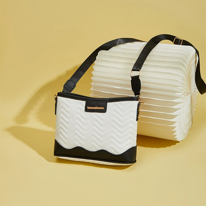 Wave Pattern Bucket Shoulder & Crossbody Bag