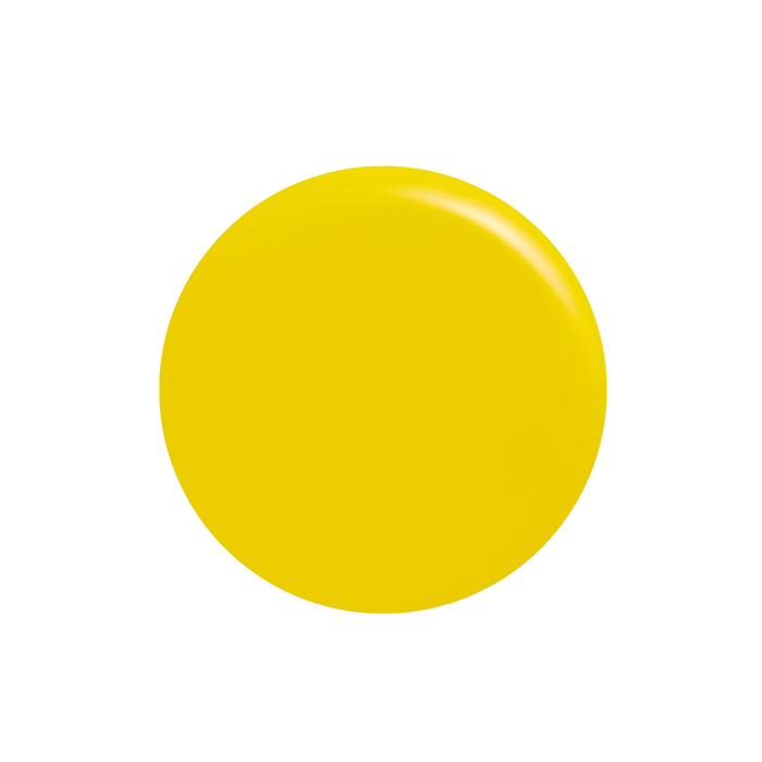 Wheels on the Bus warm sunshine yellow nail polish color swatch