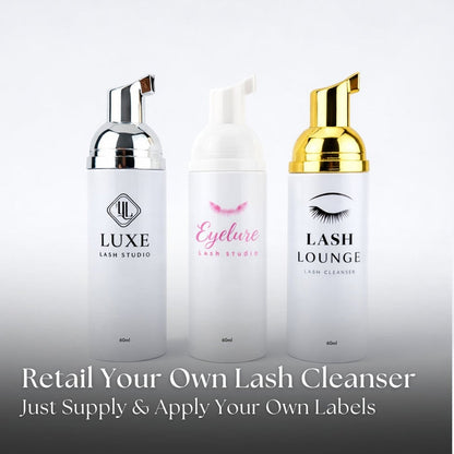 White Label Foaming Lash Cleanser with Logos